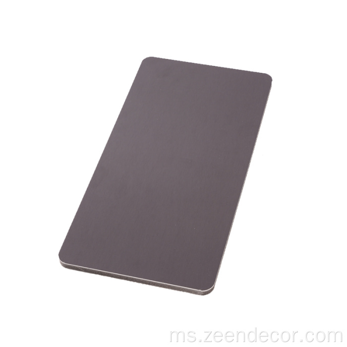 Hiasan dinding berwarna -warni panel tekstur logam venir kayu